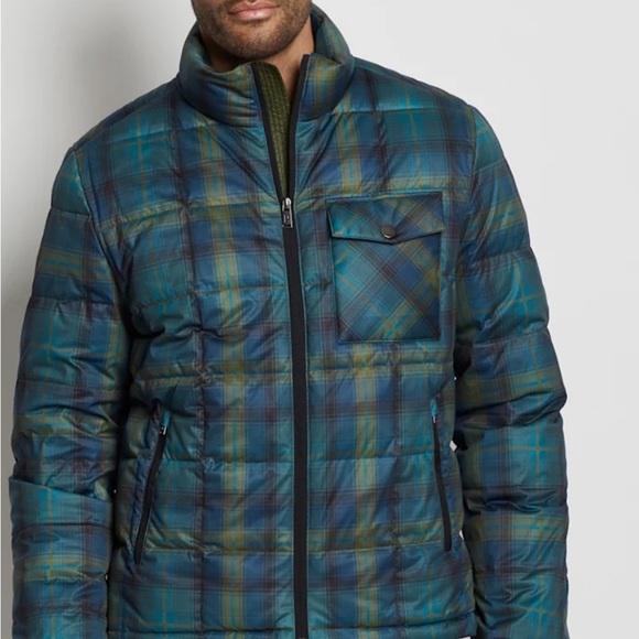 Pendleton down puffer jacket with 650-fill power, Blue, Green, Size XXL/TTG - Picture 10 of 13